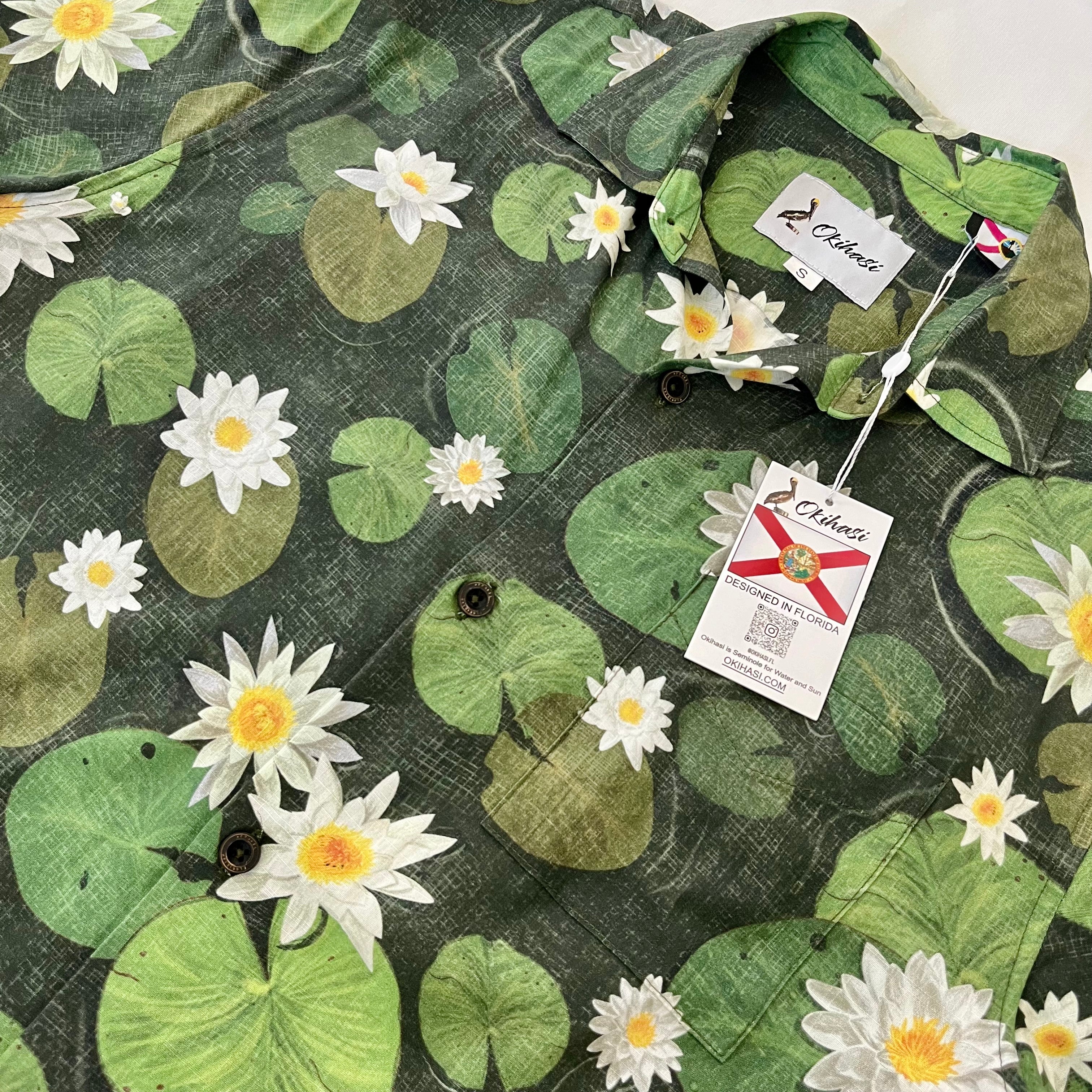 Water Lilies - Men’s Floridian Shirt
