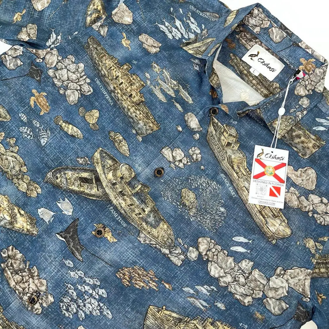 An image of the Dive PCB Floridian Shirt by Okihasi.