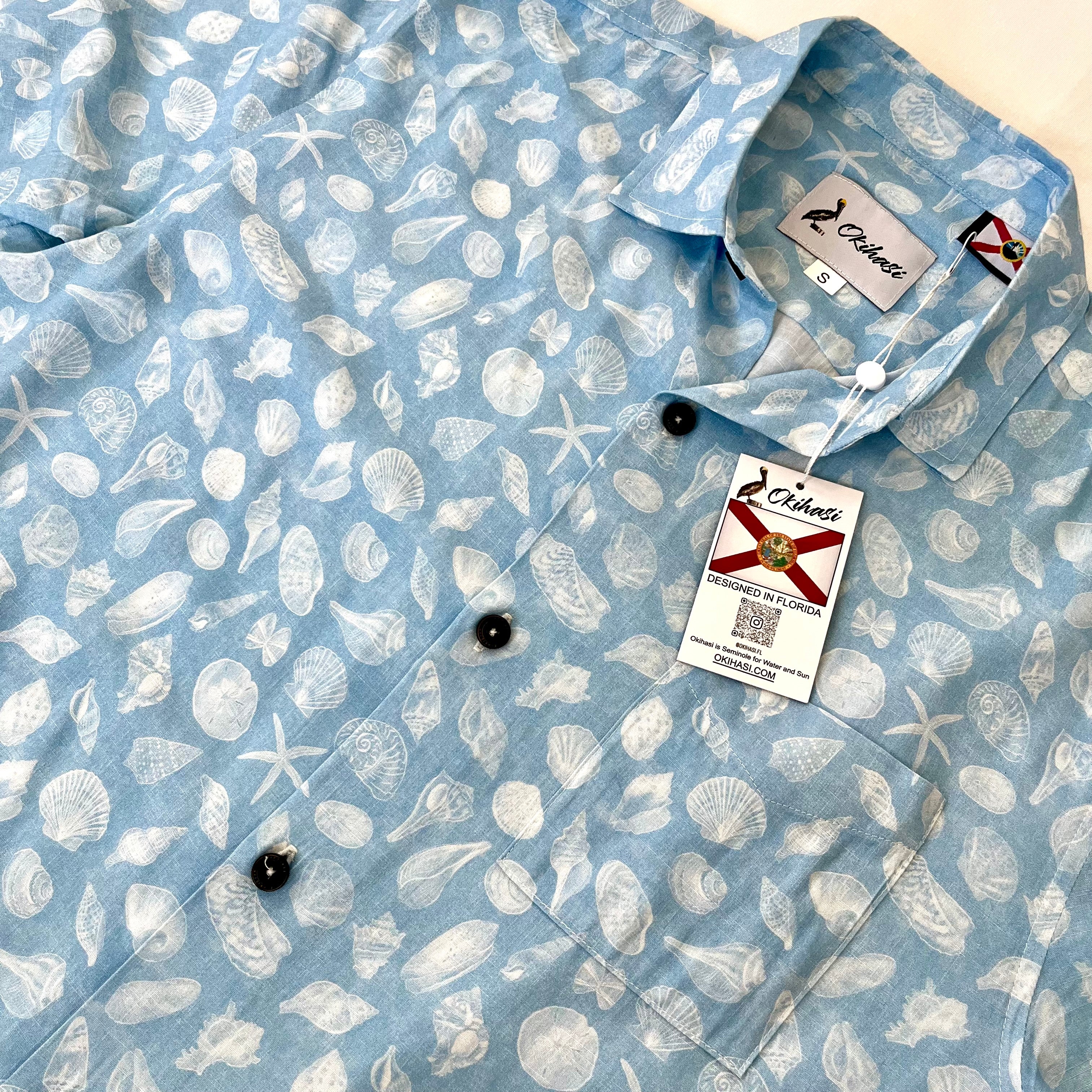 Seashells of the Gulf Coast - Men’s Floridian Shirt