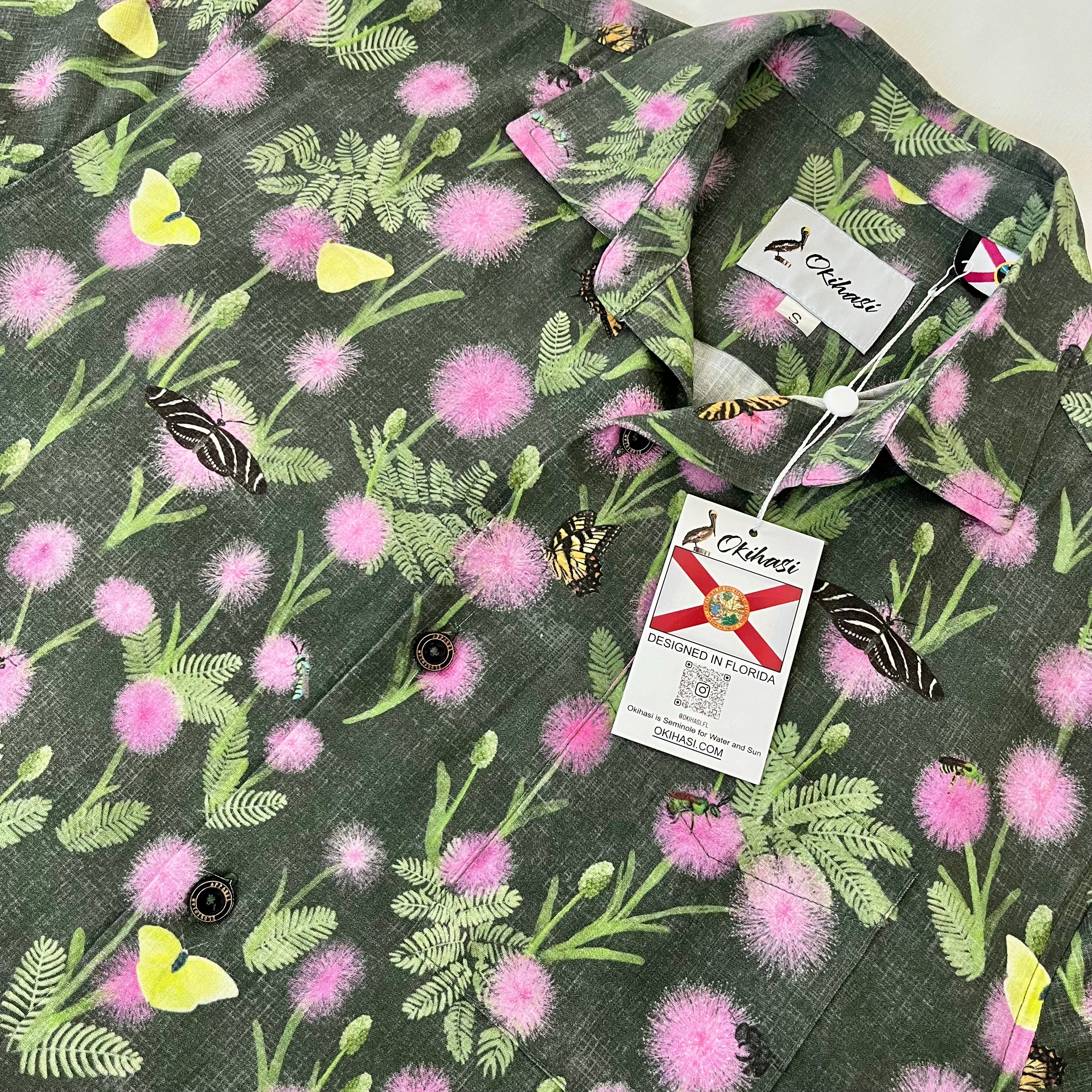 A picture of the Sunshine Mimosa Floridian Shirt by Okihasi.